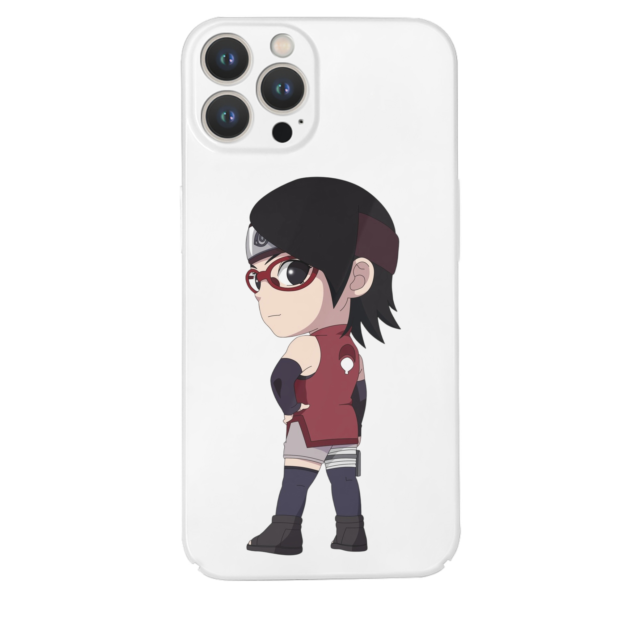（画像用） NARUTO -ナルト- うちは サラダ Uchiha Sarada 【iPhone 14シリーズ対応】ハードケース